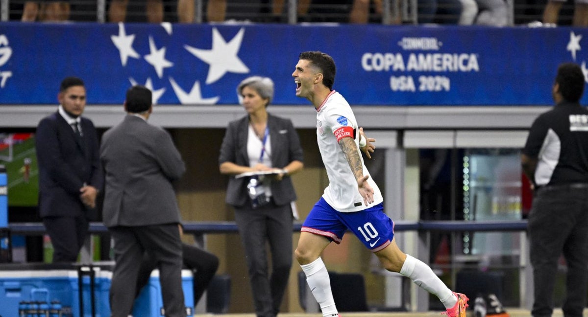 Pusilic celebra su golazo ante Bolivia.