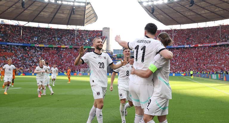 Sabitzer celebra el definitivo 2-3.