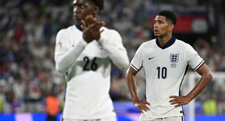 Bellingham, después del empate de Inglaterra ante Eslovenia.