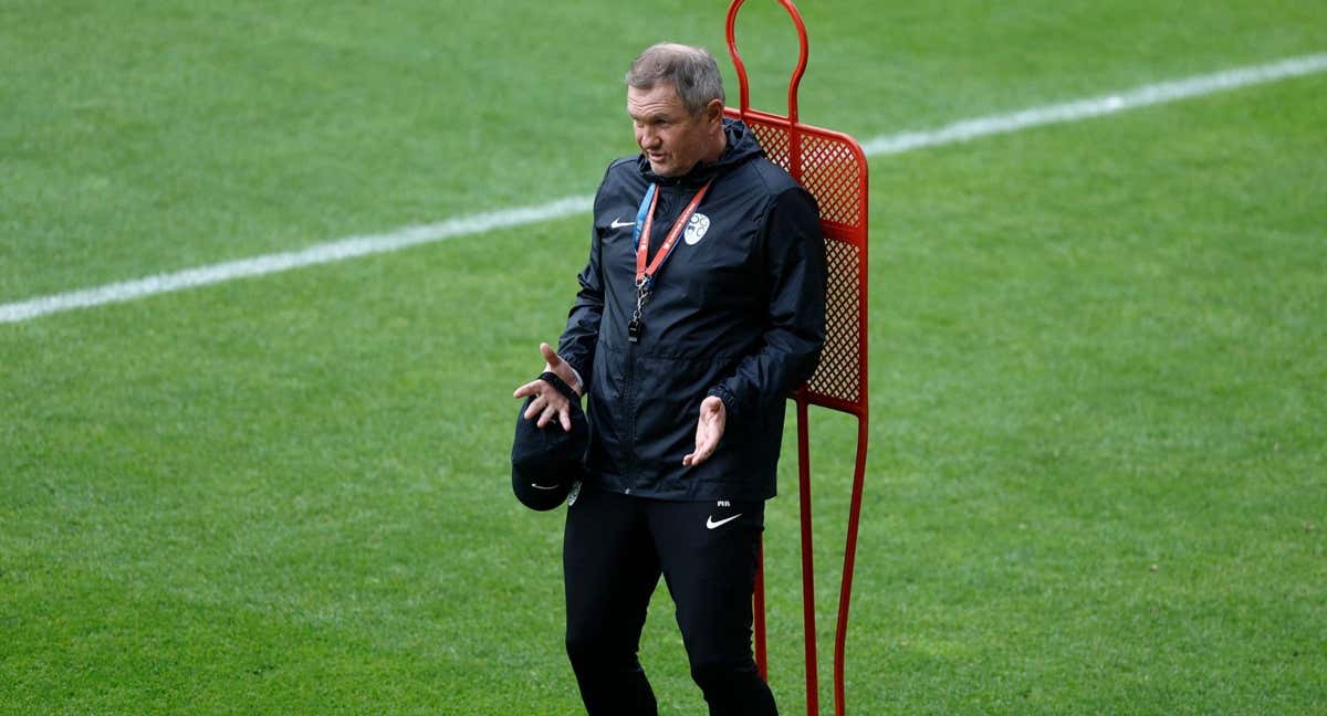 Matjaž Kek, seleccionador de Eslovenia.