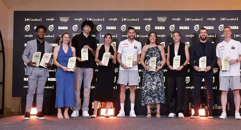 Los premiados de la gala de la FEB.
