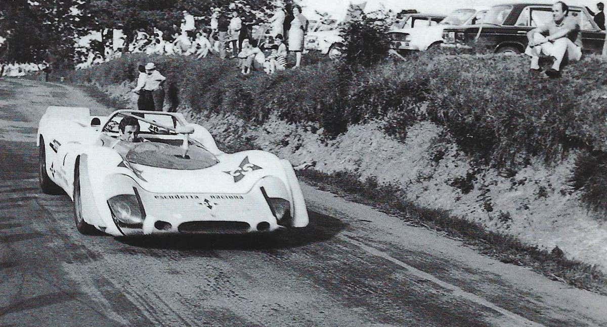 Jorge de Bragation en la Subida a la Bien Aparecida en 1971.