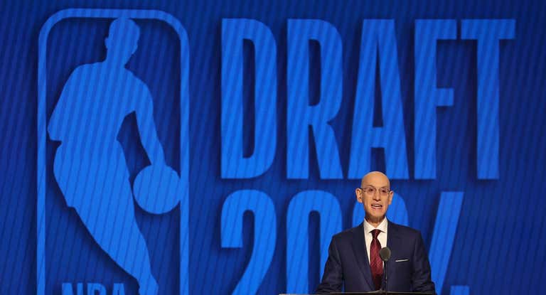 Adam Silver, en el reciente Draft de 2024.