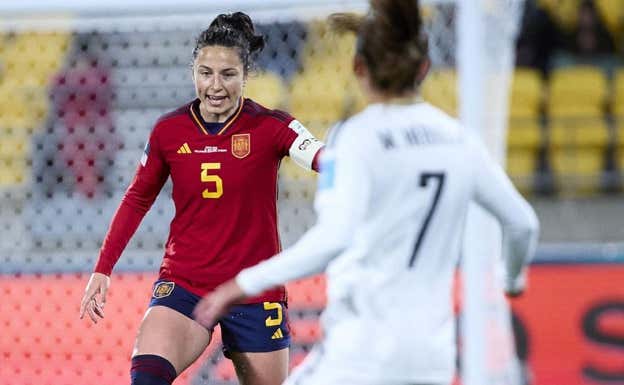 Ivana Andrés durante un partido.  INSTAGRAM