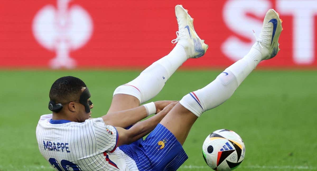 Mbappé, durante el partido ante Bélgica. /EFE