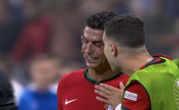 Las lágrimas de Cristiano Ronaldo.