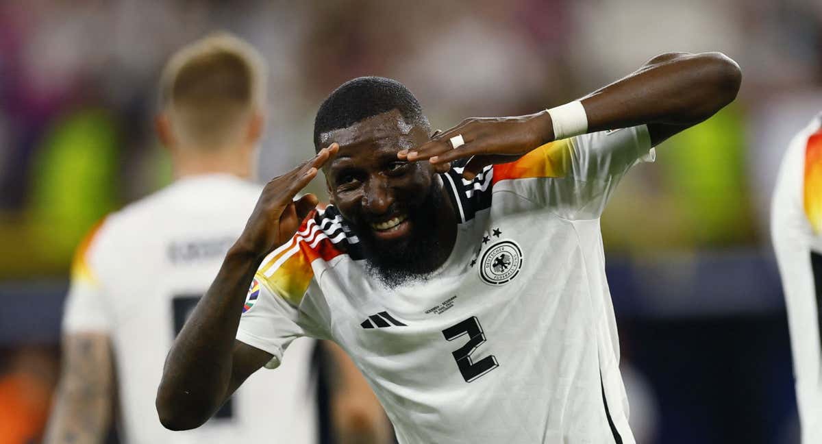 Rüdiger, con Alemania./REUTERS