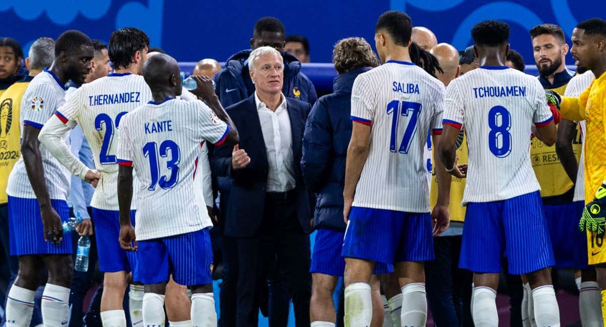 Deschamps, en un partido reciente con la selección francesa en esta Eurocopa. /GETTY