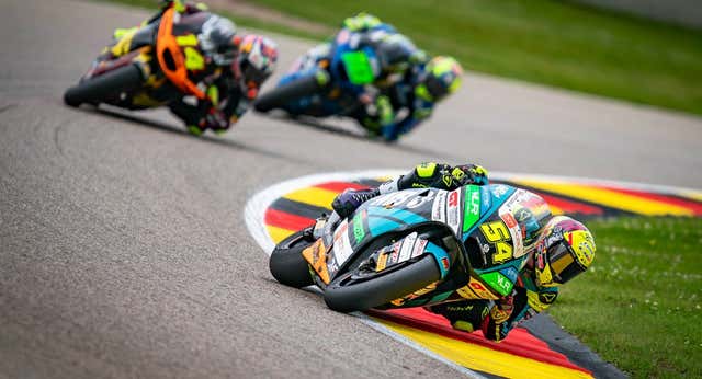 Chupinazo de San Fermín Aldeguer en Moto2