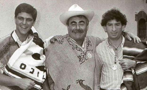 Maroto (izquierda) junto a Belarmo (centro) y el fotógrafo Pepe Caballero.