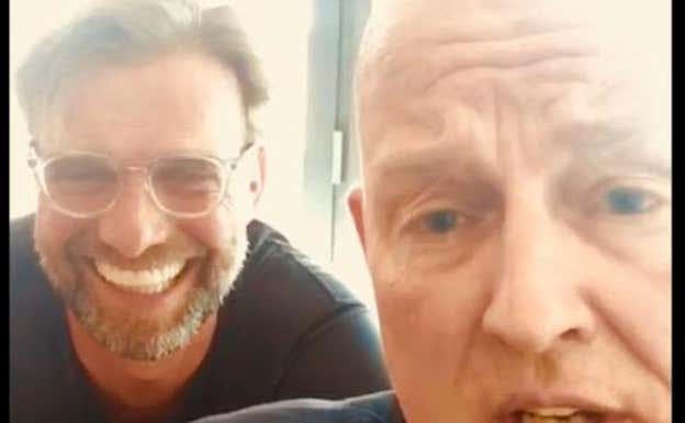 Graham Hunter, con Jurgen Klopp.  GRAHAM