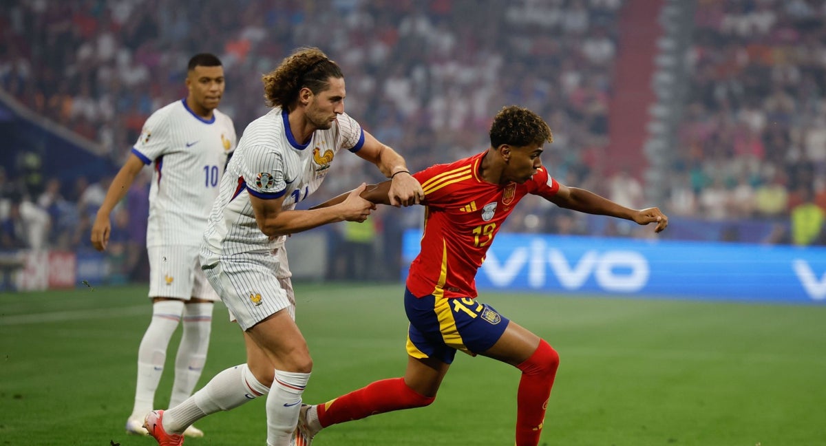 Lamine Yamal y Rabiot.