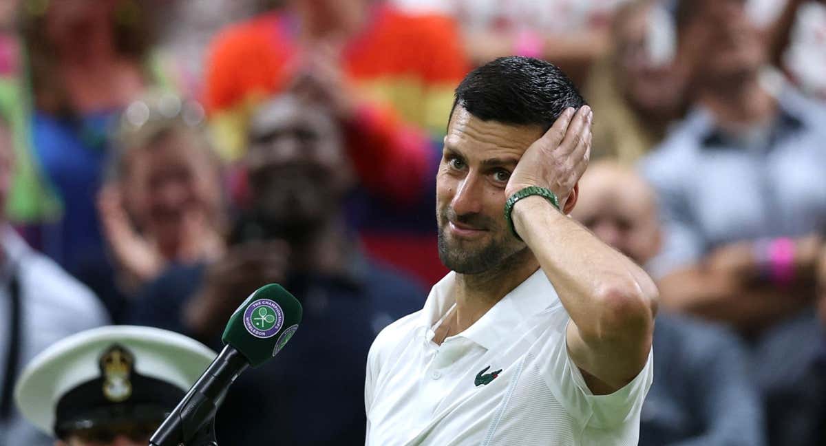 Djokovic, tras su victoria ante Rune./REUTERS