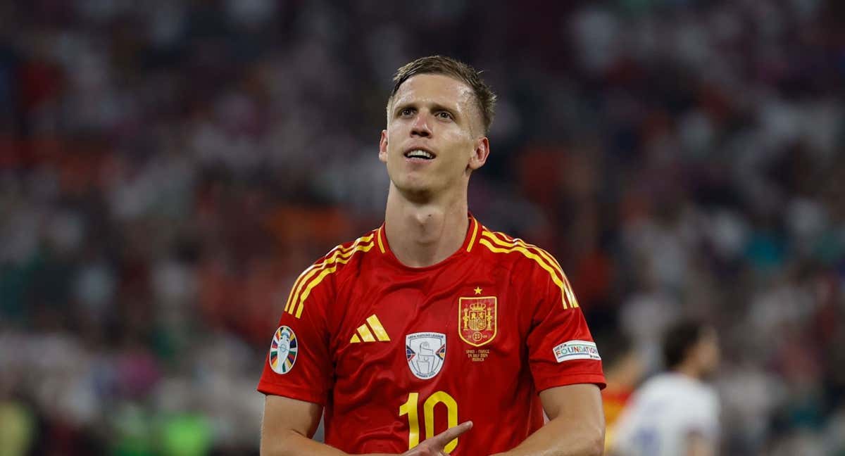 Dani Olmo, uno de los mejores jugadores del España 2 - Francia 1./EFE