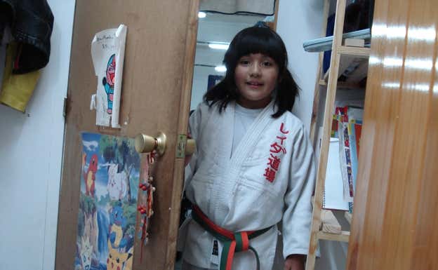 Ai Tsunoda, en una fotografía de cuando era una niña.  Cedida
