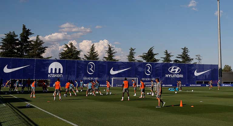 El Atlético comenzó la pretemporada en Majadahonda.