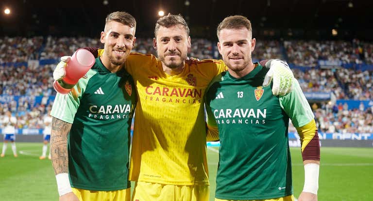 Cristian Álvarez, Dani Rebollo y Gaetan Poussin.