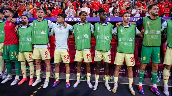 Lamine Yamal y Nico Williams como bandera de la Selección española en esta Eurocopa. /GETTY