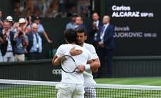 Djokovic y Alcaraz, dos caminos que se unen y un jugador del Madrid en cada palco