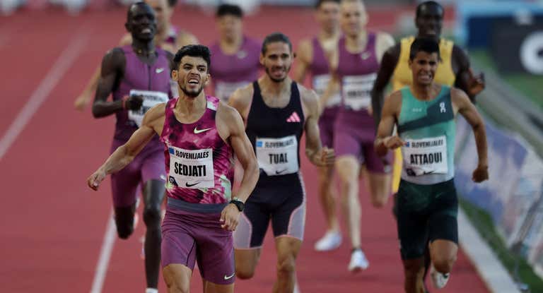 Attaoui bate el récord nacional de 800 metros.