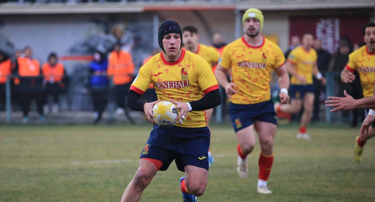 El español Álvar Gimeno. /Federación Española de Rugby