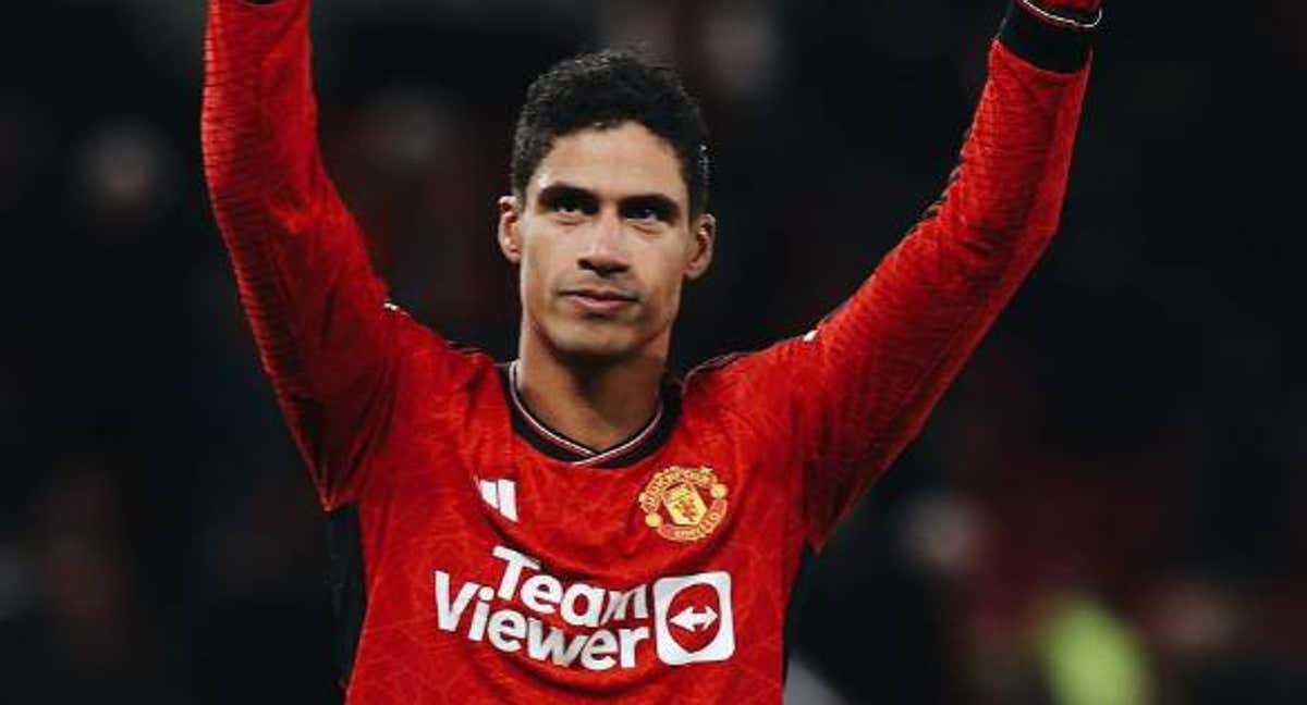 Raphael Varane, durante un partido con el Manchester United.