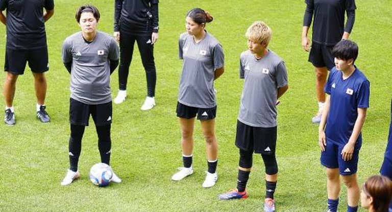 Entrenamiento de la Selección de Japón en los Juegos Olímpicos.