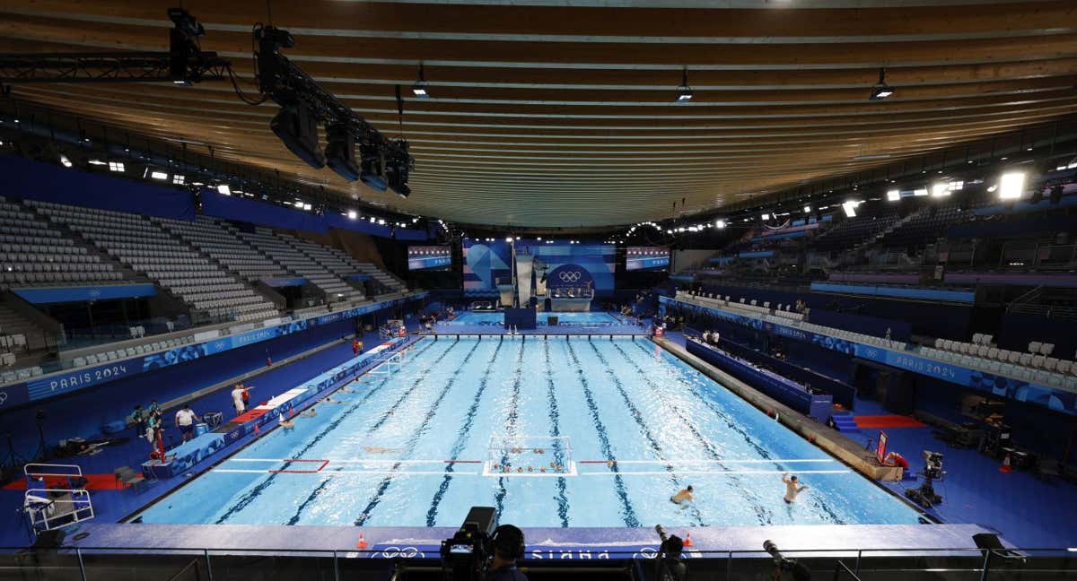 La piscina de París 2024, en una natación que empieza este sábado. /GETTY