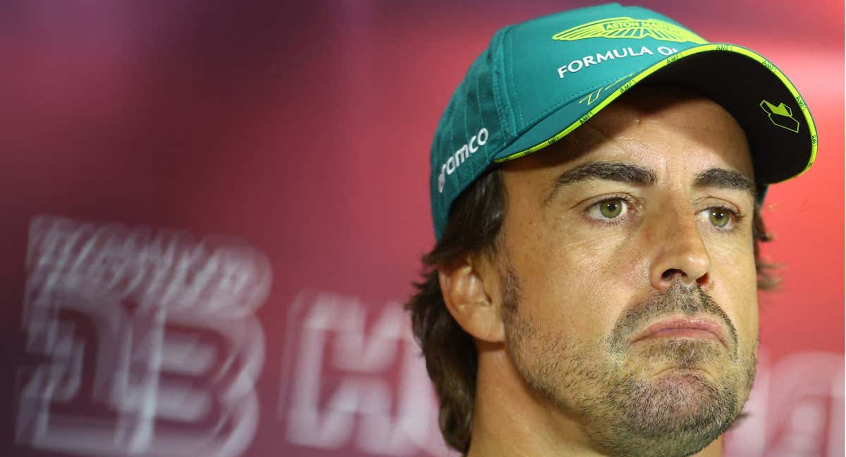 Fernando Alonso, en sala de prensa./REUTERS