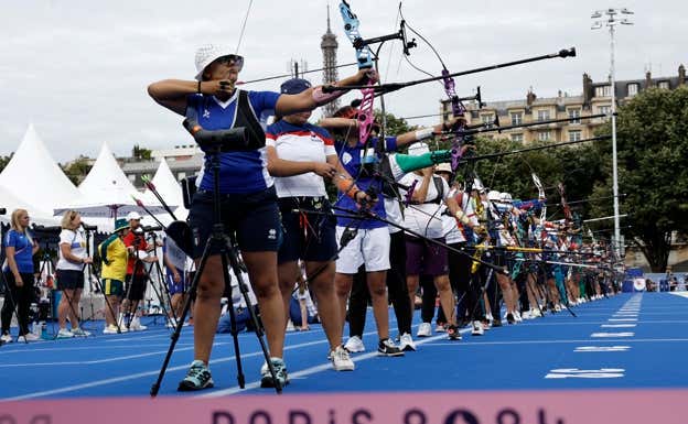 Clasificación femenina de tiro con arco en París 2024.REUTERS