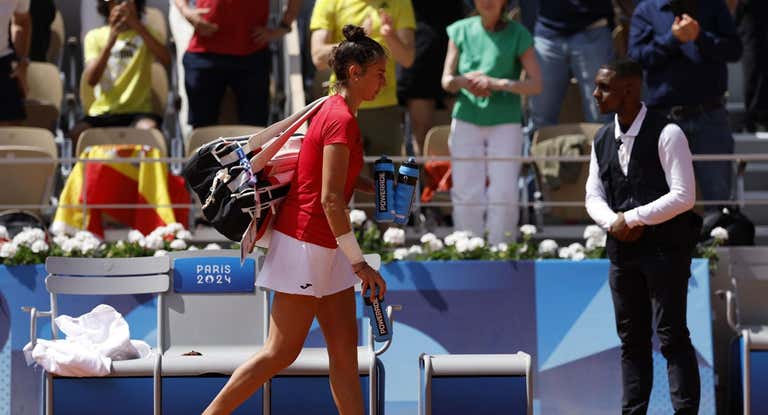 Sara Sorribes perdió en el individual, pero aún tiene por delante el dobles y el dobles mixto.