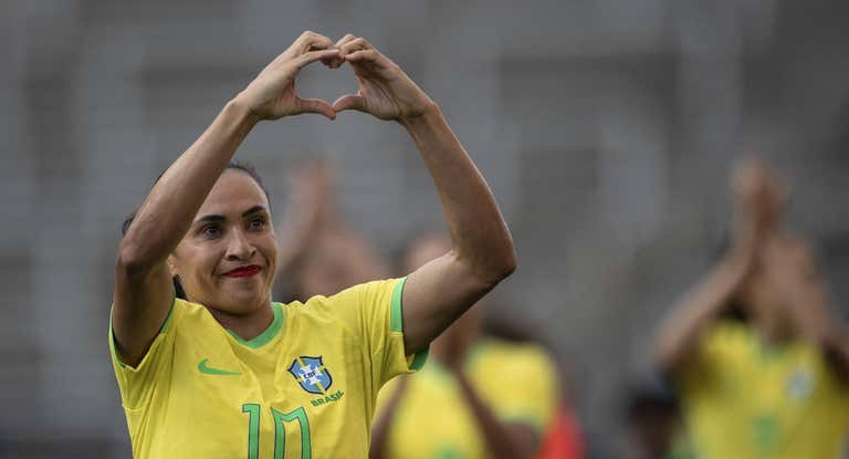 Marta, durante un partido previo a los JJOO.