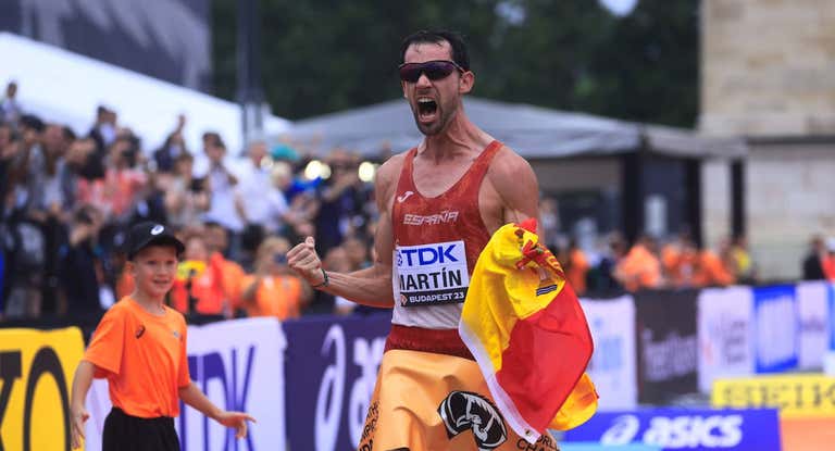 Álvaro Martín (30), oro en el Mundial de Budapest 2023.