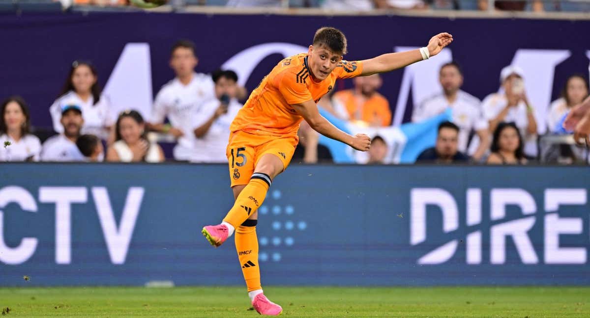 Arda Güler, durante el Real Madrid-Chicago.
