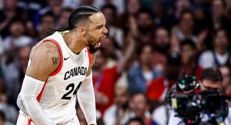 Dillon Brooks, en un partido de Canadá durante los Juegos.