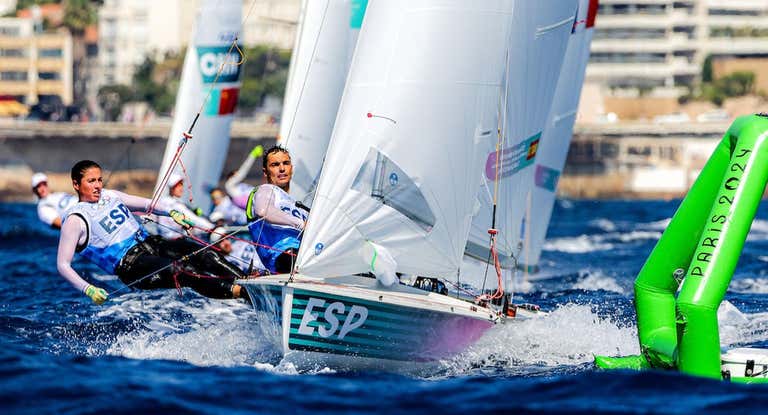 Jordi Xammar y Nora Brugman navegan este domingo en Marsella.
