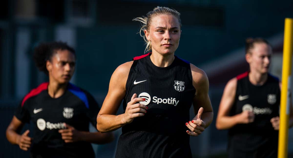 Rolfö durante un entrenamiento de pretemporada.