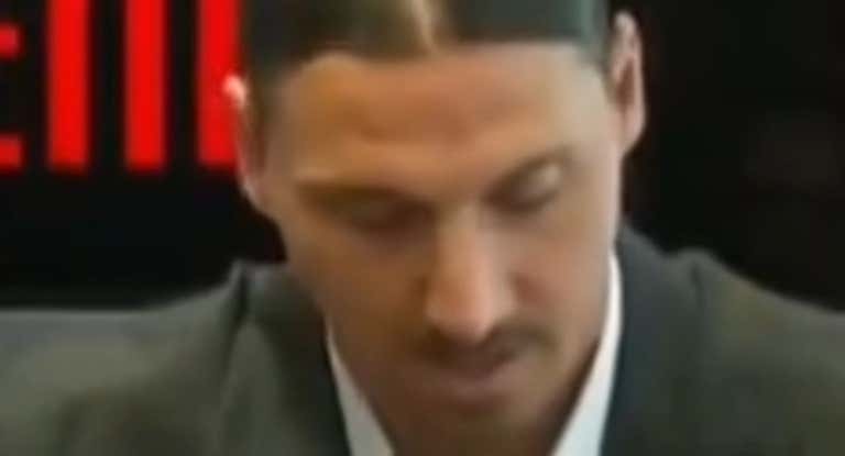 Zlatan piropeó a Morata en su presentación con el Milan.