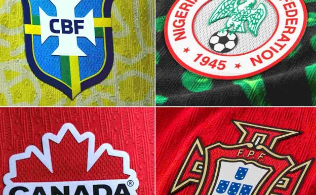 Imagen de varios escudos de federaciones.  FOOTY HEADLINES