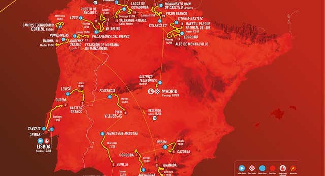Así son las etapas y los perfiles de la Vuelta a España 2024