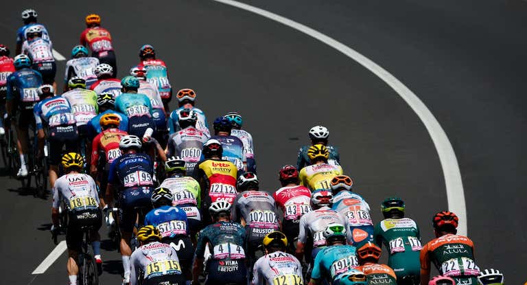 Imagen del pelotón ciclista.