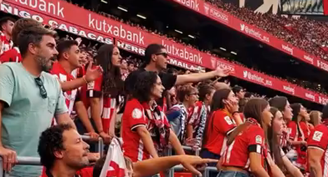 Así sonó el primer gol de la temporada en San Mamés