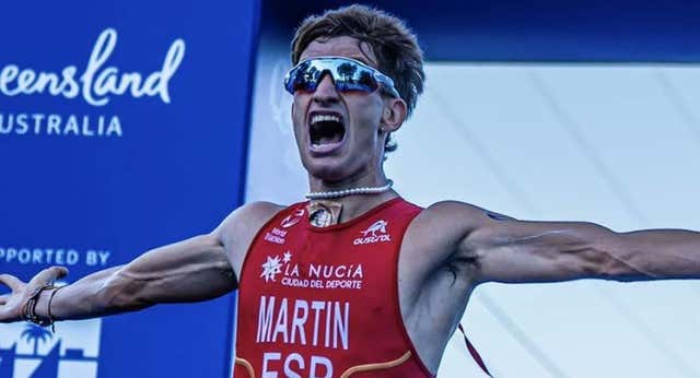 El español Javier Martín, campeón del mundo de duatlón