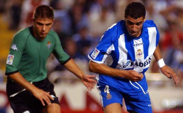 Naybet en un partido con el Deportivo. EFE