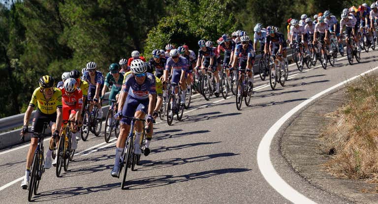 Imagen del pelotón en la Vuelta a España 2024.