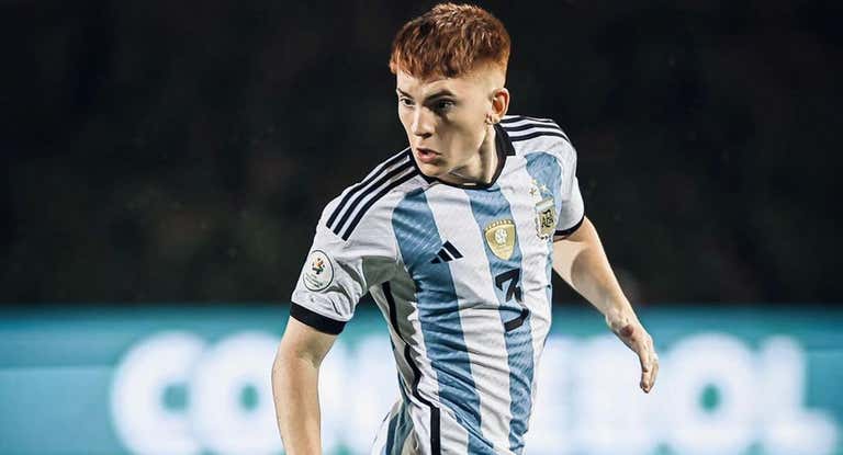 Barco durante un partido de Argentina. @