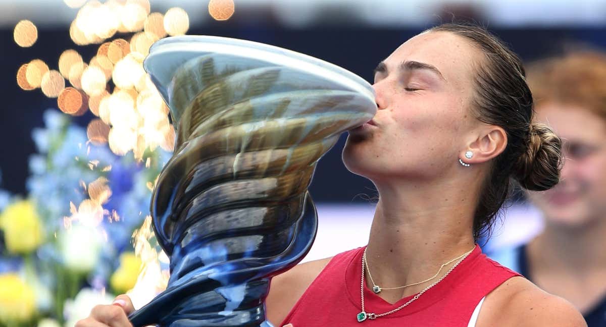 Sabalenka con el título del Masters de Cincinnati