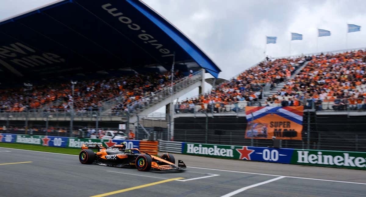 Lando Norris, en Zandvoort./REUTERS