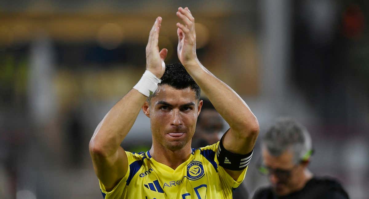 Cristiano Ronaldo durante un partido con el Al-Nassr.