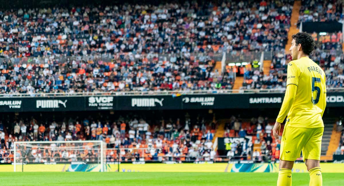 Dani Parejo en Mestalla.
